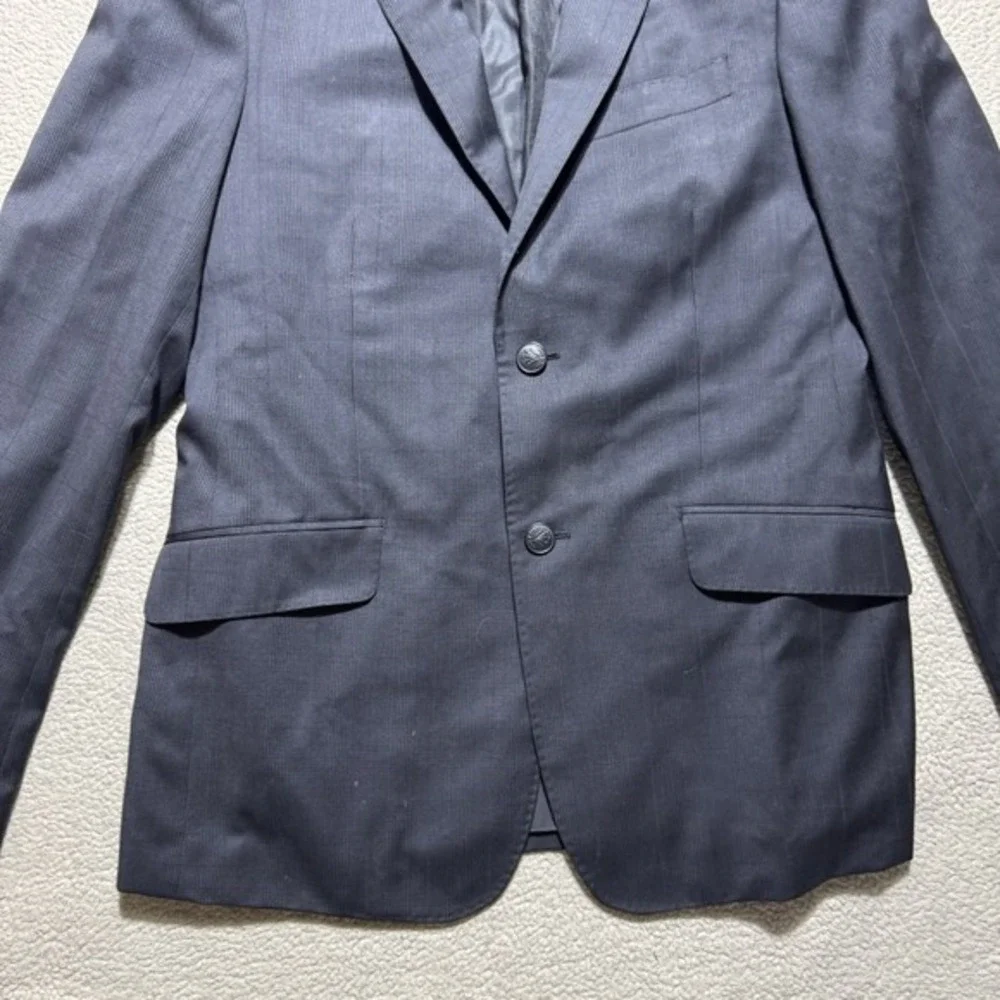 Rag &‎ Bone Blazer Mens 38 Black Two Button Wool Blend For Barneys Jacket Collar